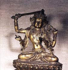 The Bodhisattva, Manjusri, Gilt-Bronze, Yung-Lo Period, c1403-1424