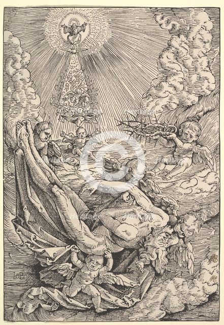 The Body of Christ Carried by Angels towards Heaven, 1516. Creator: Hans Baldung.