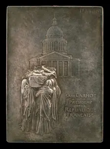 The Body of President Sadi Carnot Borne to the Panthéon [obverse], 1894. Creator: Louis Oscar Roty