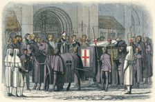 The body of Richard brought to St. Paul's 1400 (1864). Artists: James William Edmund Doyle, King Richard II
