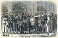 The body of Richard brought to St. Paul's 1400 (1864). Artists: James William Edmund Doyle, King Richard II