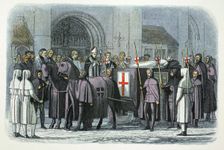 The body of Richard II brought to St Paul's Cathedral, London, 1400 (1864). Creator: James William Edmund Doyle