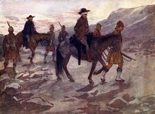 The Boer leaders were blindfolded and guarded by soldiers of the Black Watch 1902, (1905).Artist: A S Forrest
