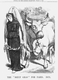 The "Boeuf Gras" for Paris 1871. Creator: Unknown