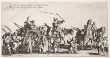 The Bohemians: The Bohemians Marching: The Rear Guard, c. 1621-1625. Creator: Jacques Callot (French, 1592-1635)