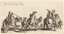 The Bohemians Marching: The Vanguard, 1621. Creator: Jacques Callot