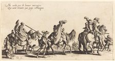 The Bohemians Marching: The Vanguard, 1621. Creator: Jacques Callot