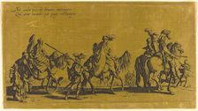 The Bohemians Marching: The Vanguard, probably 18th century. Creator: Jacques Callot