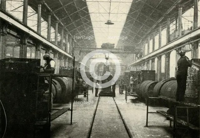 'The Boiler Shop, Locomotive Works, Swindon', c1930. Creator: Unknown.