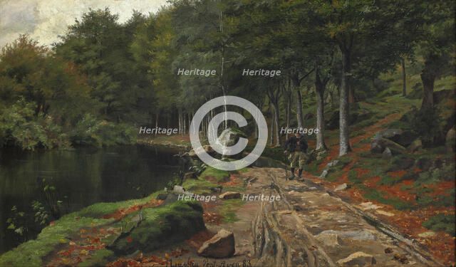 The Bois d'Amour in Pont-Aven, 1883. Creator: Luplau, Marie (1848-1925).