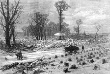 The Bois de Boulogne, Paris, (sketch by balloon post), 1871. Creator: Unknown