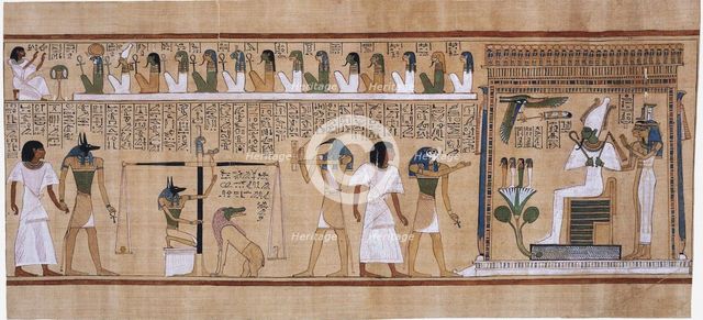 The Book of the Dead of Hunefer, ca 1450 BC.