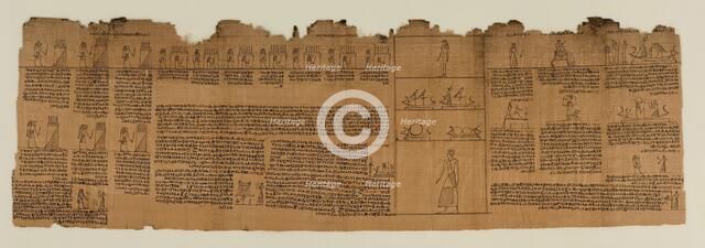 The Book of the Dead of Nes-Min, Section 14, c200-30 BC. Creator: Unknown.
