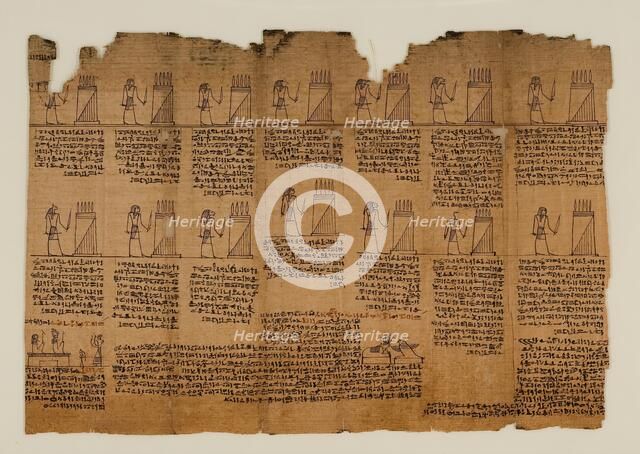 The Book of the Dead of Nes-Min, Section 16, c200-30 BC. Creator: Unknown.
