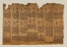 The Book of the Dead of Nes-Min, Section 16, c200-30 BC. Creator: Unknown