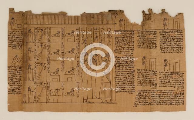 The Book of the Dead of Nes-Min, Section 18, c200-30 BC. Creator: Unknown.