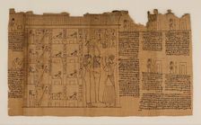 The Book of the Dead of Nes-Min, Section 18, c200-30 BC. Creator: Unknown