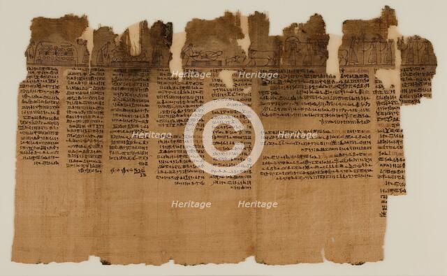 The Book of the Dead of Nes-Min, Section 1, c200-30 BC. Creator: Unknown.