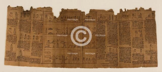 The Book of the Dead of Nes-Min, Section 11, c200-30 BC. Creator: Unknown.