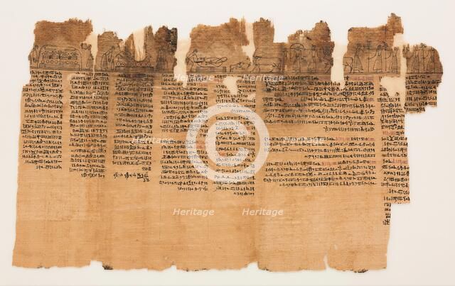 The Book of the Dead of Nes-Min, Section 2, c200-30 BC. Creator: Unknown.