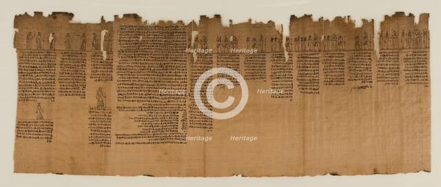 The Book of the Dead of Nes-Min, Section 5, c200-30 BC. Creator: Unknown.