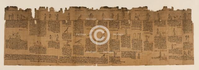 The Book of the Dead of Nes-Min, Section 8, c200-30 BC. Creator: Unknown.