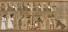 The Book of the Dead, Papyrus of Ani. The Hall of Judgment, ca 1250 BC