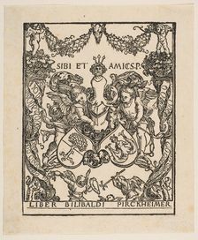The Book Plate of Wilibald Pirckheimer.n.d. Creator: Albrecht Durer