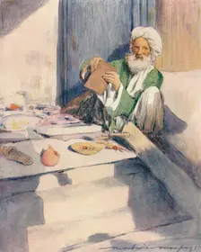 The Bookworm 1905. Artist: Mortimer Luddington Menpes