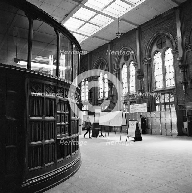 The booking hall, St Pancras Station, London, 1960-1972. Artist: John Gay