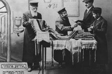 The bookseller, 1910. Creator: Unknown
