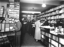 The bookshop at Trelleborg, Sweden, 1933
