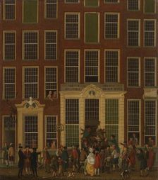 The Bookshop and Lottery Agency of Jan de Groot in the Kalverstraat in Amsterdam, 1779. Creator: Isaak Ouwater