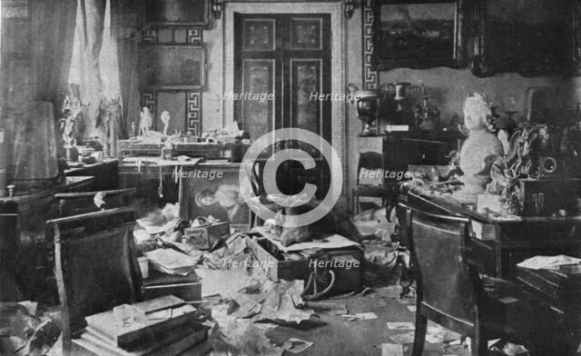 The Bolshevik Coup in Russia; The study of Tsar Alexander II, ancestor of Nicholas II..., 1917. Creator: Unknown.