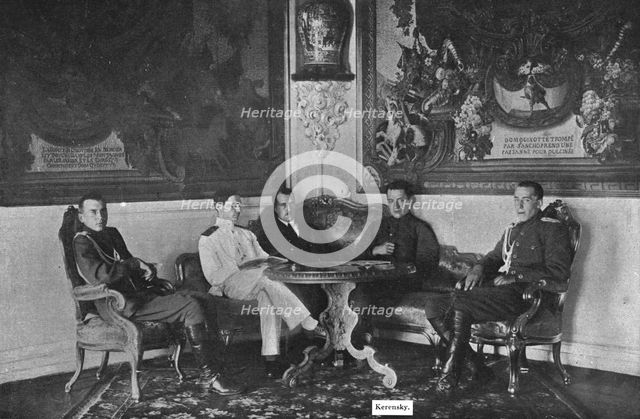 The Bolshevik Coup in Russia; Before the fall: one of the last photos allowed by Kerensky..., 1917. Creator: Unknown.