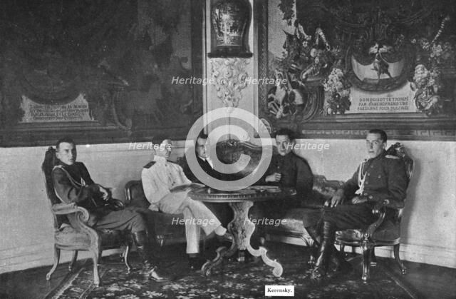 The Bolshevik Coup in Russia; Before the fall: one of the last photos allowed by Kerensky..., 1917. Creator: Unknown.