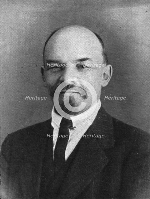 The Bolshevik Coup in Russia; Oulianov known as Lenin, 1917. Creator: Unknown.