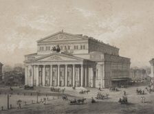 The Bolshoi Theatre in Moscow, 1859