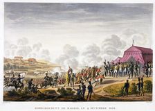 The bombardment of Madrid, Spain, 4th December 1808. Artist: Edme Bovinet