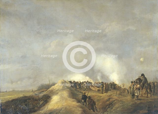 The Bombardment of Naarden, April 1814, 1814. Creator: Pieter Gerardus van Os.