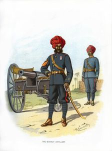 The Bombay Artillery c1890.Artist: H Bunnett