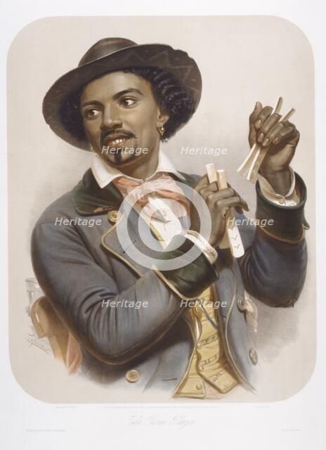 The Bone Player, 1857. Creator: Jean-Baptiste Adolphe Lafosse.