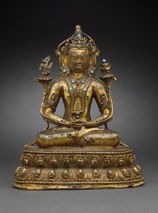 The Bonpo Deity Kunzang Akor (image 1 of 2), 16th century. Creator: Unknown