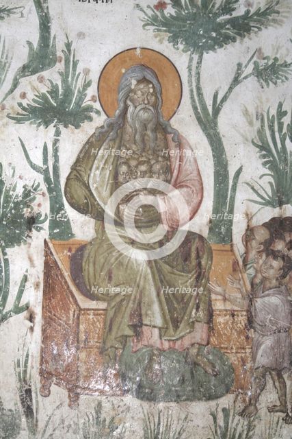 The Bosom of Abraham, 1321-1322. Artist: Anonymous  