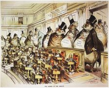 The Bosses of the Senate. Illustration from Puck