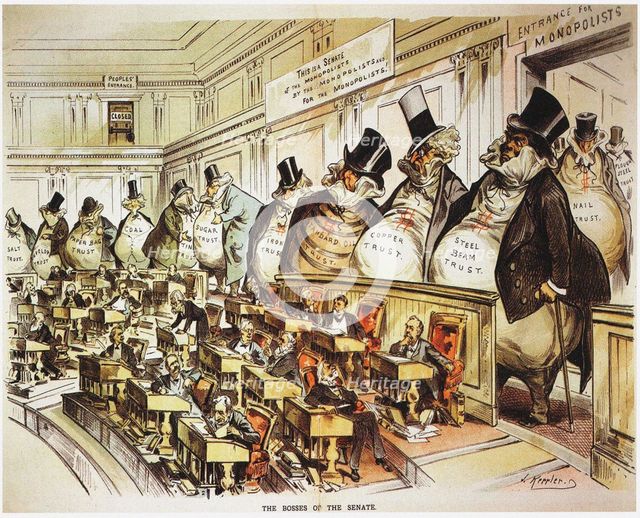 The Bosses of the Senate. Illustration from Puck.