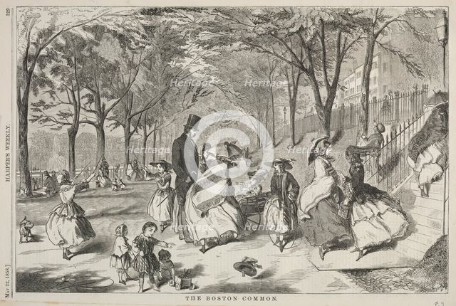 The Boston Common, 1858. Creator: Winslow Homer (American, 1836-1910).