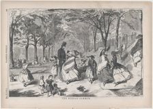 The Boston Common (Harper's Weekly, Vol. II), May 22, 1858. Creator: Unknown