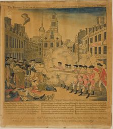 The Boston Massacre, 1770. Creator: Paul Revere