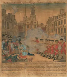 The Boston Massacre, 1770. Creator: Paul Revere